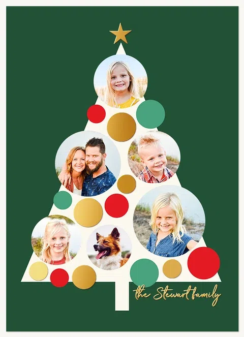 Bauble Bliss Personalized Holiday Cards