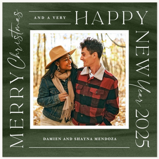 Mixed Frame Personalized Holiday Cards