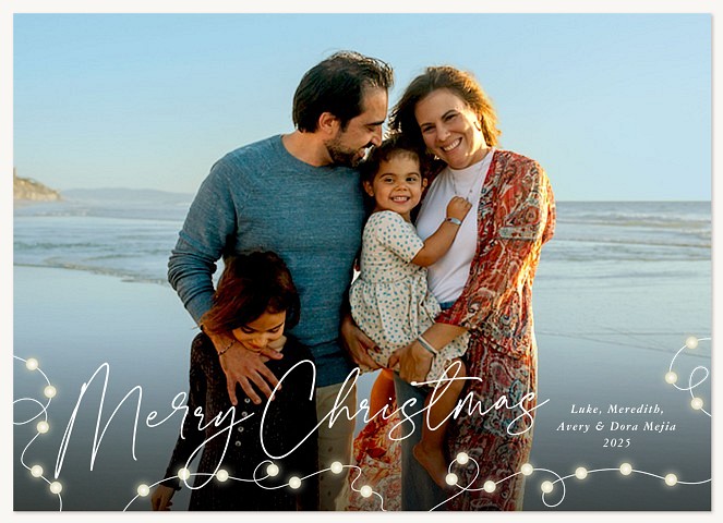 Lights of Joy Personalized Holiday Cards