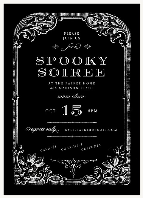 Spooky Soiree Halloween Party Invitations