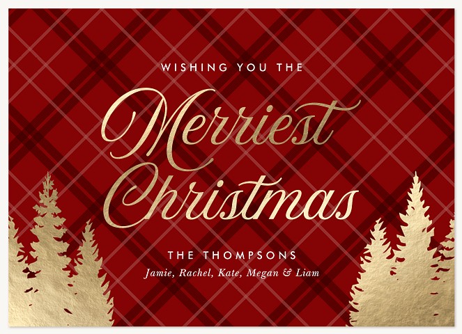 Gilded Forest Personalized Holiday Cards