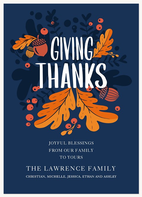 Joyful Thanks Thanksgiving Cards