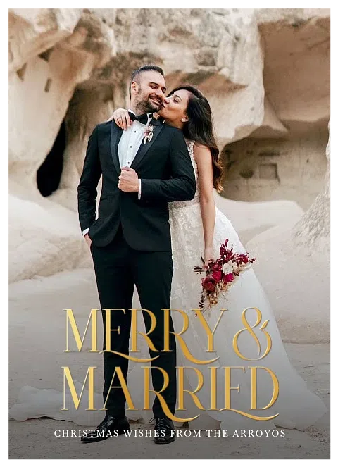 Sophisticated Personalized Holiday Cards