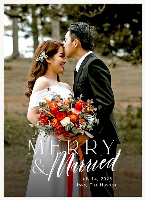 Merry Love Personalized Holiday Cards