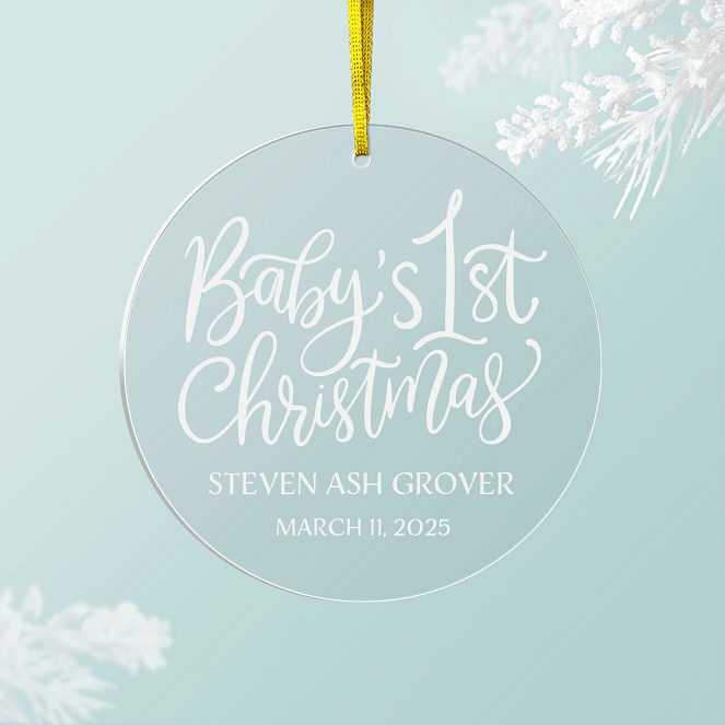 Baby Milestone Personalized Ornaments