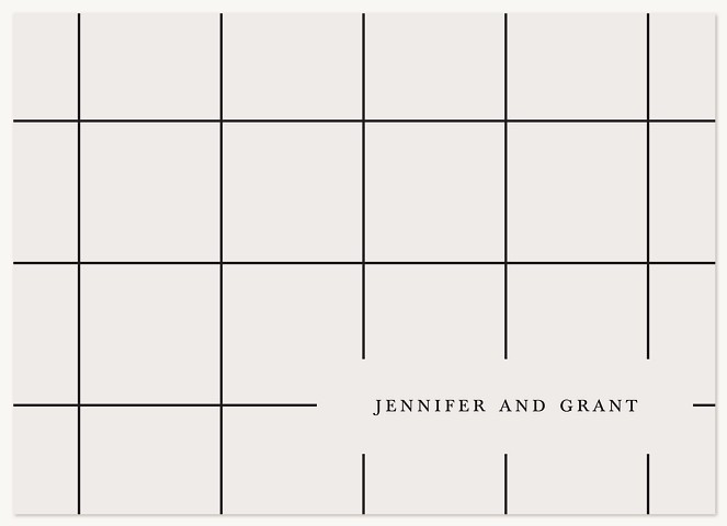 Contemporary Corner Thank You Cards 