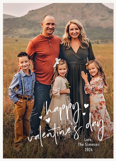 Corner Script Valentines Cards