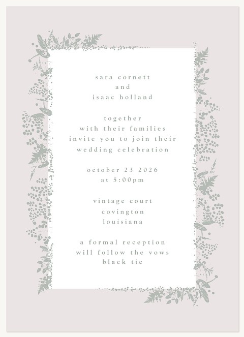 Simply Natural Wedding Invitations