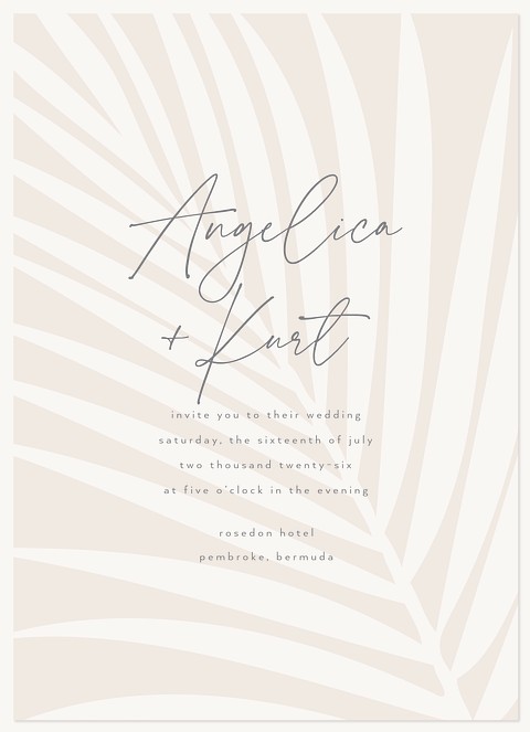 Palm Silhouette Wedding Invitations