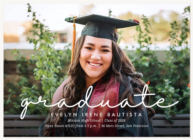Casual Script Graduation Cards