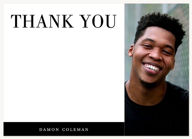 Side Message Thank You Cards 