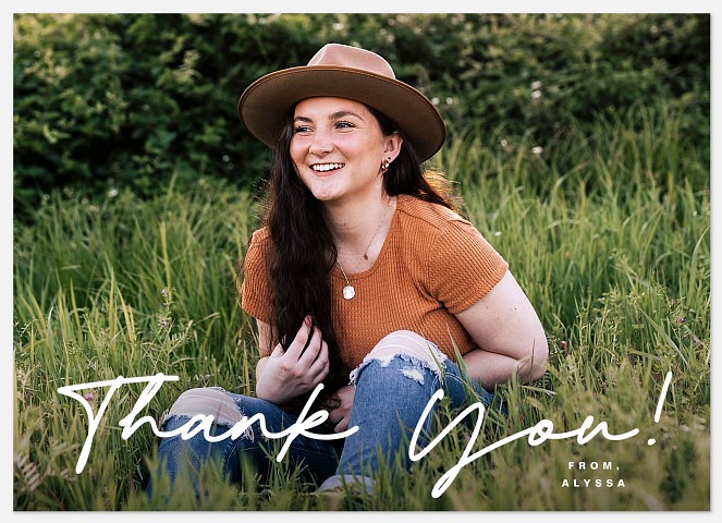 Handwritten Script Thank You Cards 