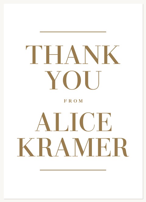 Simple Serif Thank You Cards 