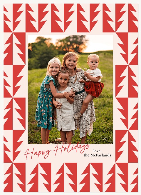 Nordic Tree Personalized Holiday Cards
