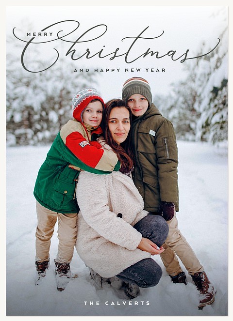 Elegantly Written Personalized Holiday Cards