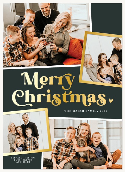 Heartfelt Collage Personalized Holiday Cards