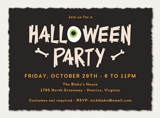 Halloween Party Invitations, Halloween Invitations