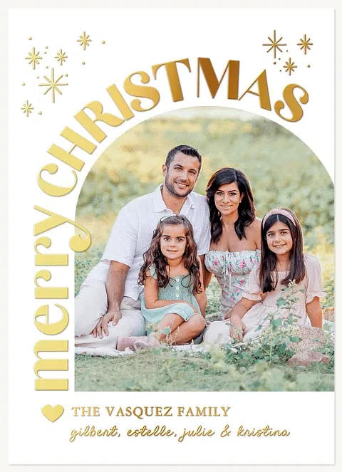 Sparkle Window Personalized Holiday Cards