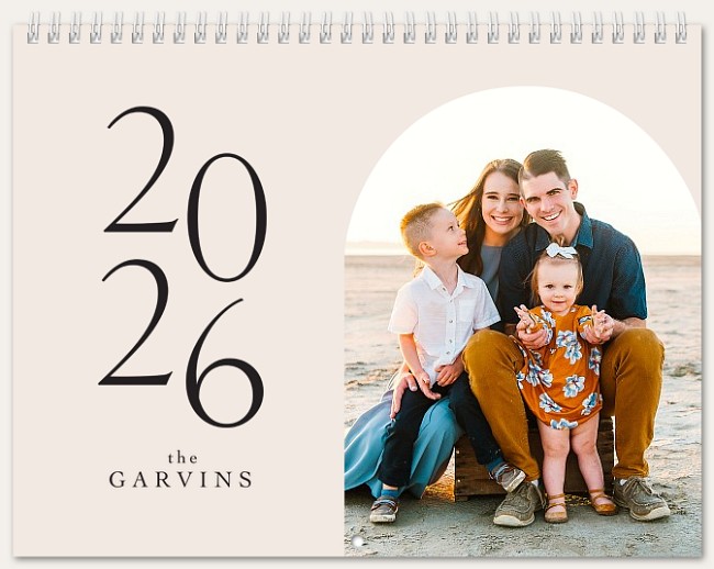 Minimal Archway Calendar Custom Photo Calendars