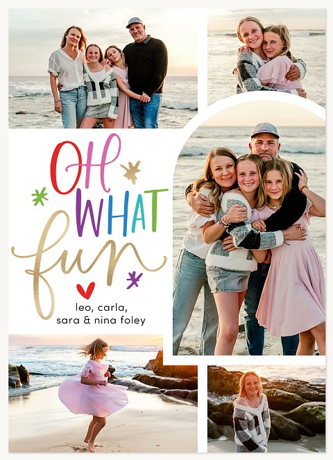 Fun & Bright Personalized Holiday Cards