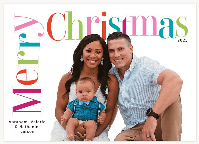 Bright Mix Personalized Holiday Cards