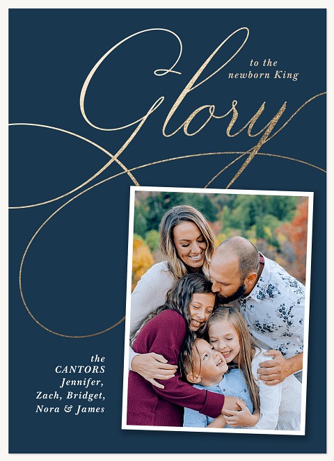 Shining Glory Personalized Holiday Cards