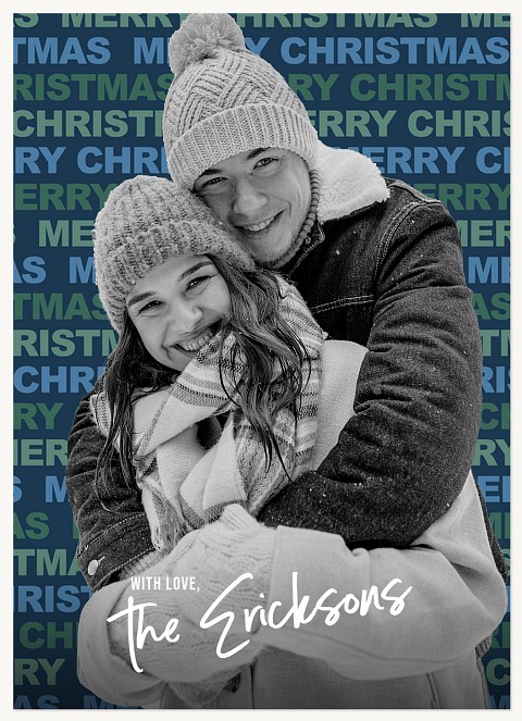 Cascading Christmas Personalized Holiday Cards