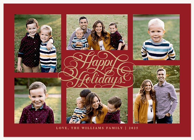 Frills & Festivities Personalized Holiday Cards