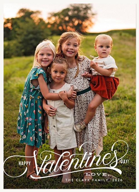 Underscored Valentine Valentines Cards