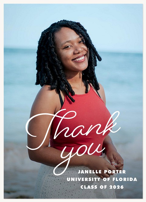 Scripted Center Thank You Cards 