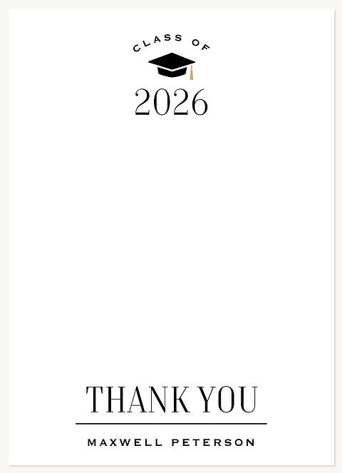 Mortarboard Milestone Thank You Cards 