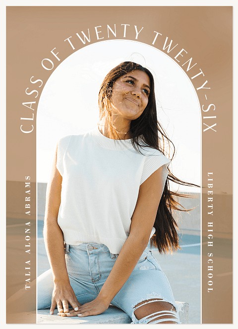 Arched Text Graduation Cards