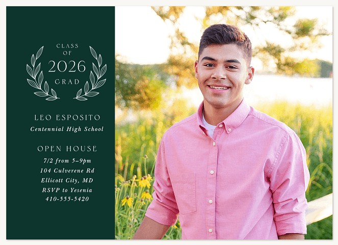 Laurel Wreath Graduation Cards