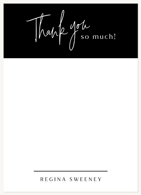 Side Block Thank You Thank You Cards 