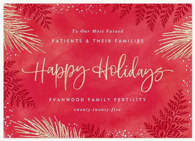Festive Script Business Holiday Cards
