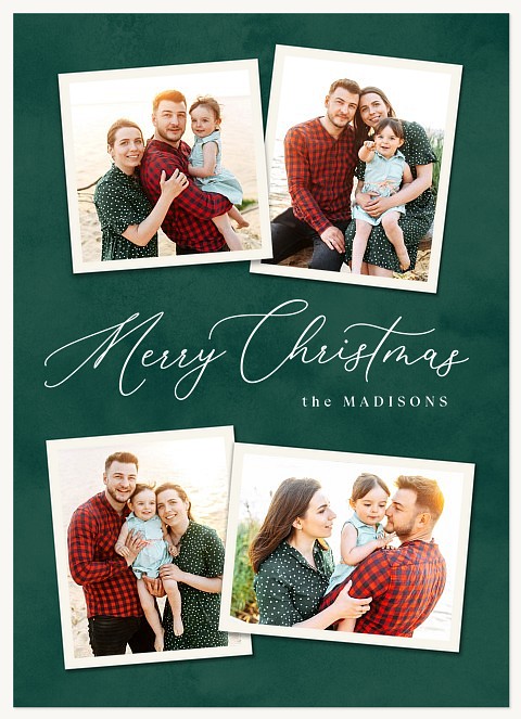 Classic Quartet Personalized Holiday Cards