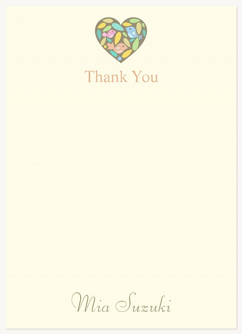 Pretty Partridge Kids Thank You Cards