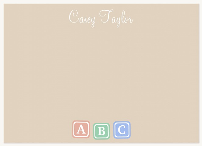 Bottles 'n Blocks Baby Shower Thank You Cards