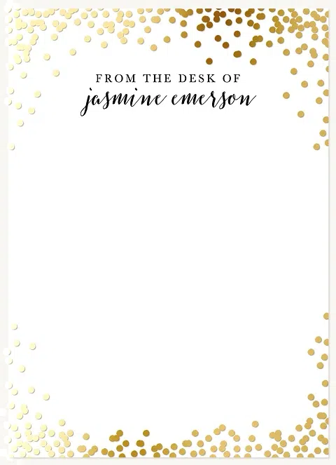 Shining Confetti  Stationery