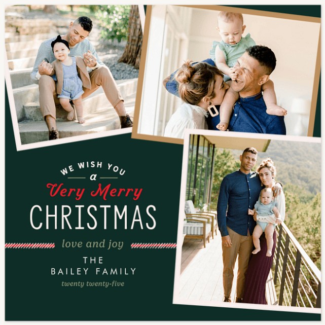 Wishing You Joy Personalized Holiday Cards