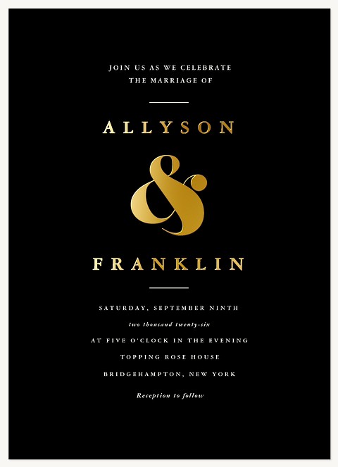 Modern Chic Wedding Invitations