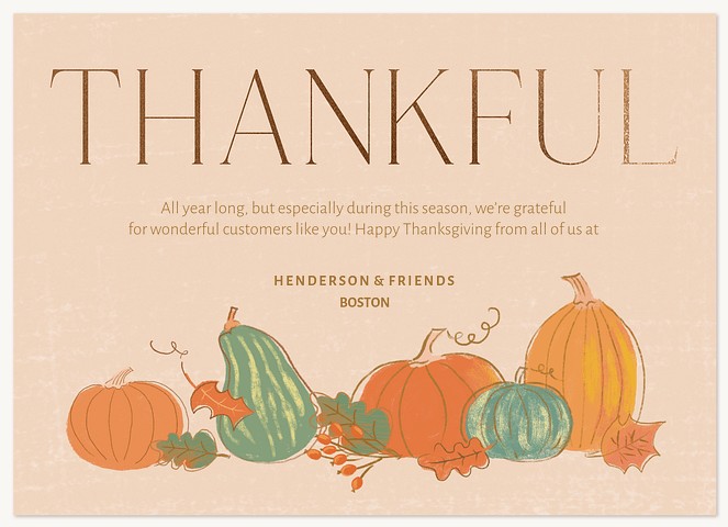 Bountiful Thanks Thanksgiving Cards