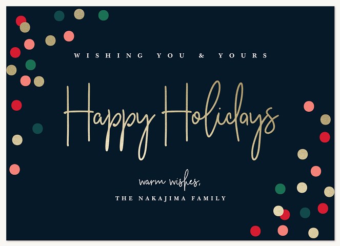 Festive Lights Personalized Holiday Cards
