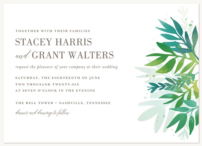 Modern Meadow Wedding Invitations