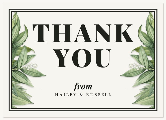 Forever Foliage Thank You Cards 