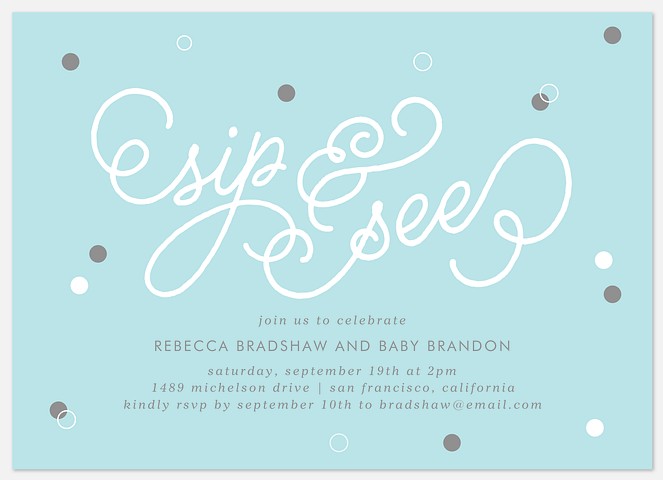 Bubbly Baby Baby Shower Invitations