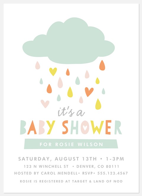 Sprinkling Fun Baby Shower Invitations