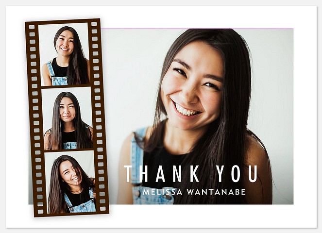 Vintage Filmstrip Thank You Cards 