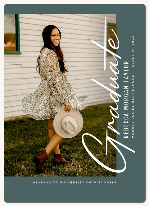 Upward Lettering Graduation Cards