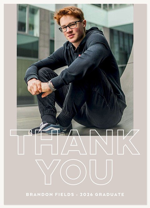 Gratitude Outline Thank You Cards 